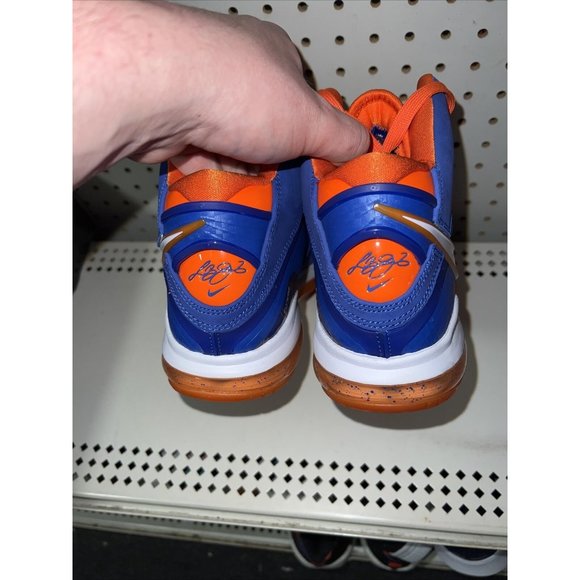 Nike Men\'s Blue and Orange Basketball Shoes main image 4